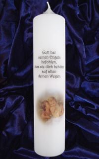 Taufkerze mit Taufspruch 