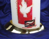 exklusiver Kerzenteller f�r Designer-Kerzen