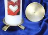 Moderner, goldener Kerzenst�nder